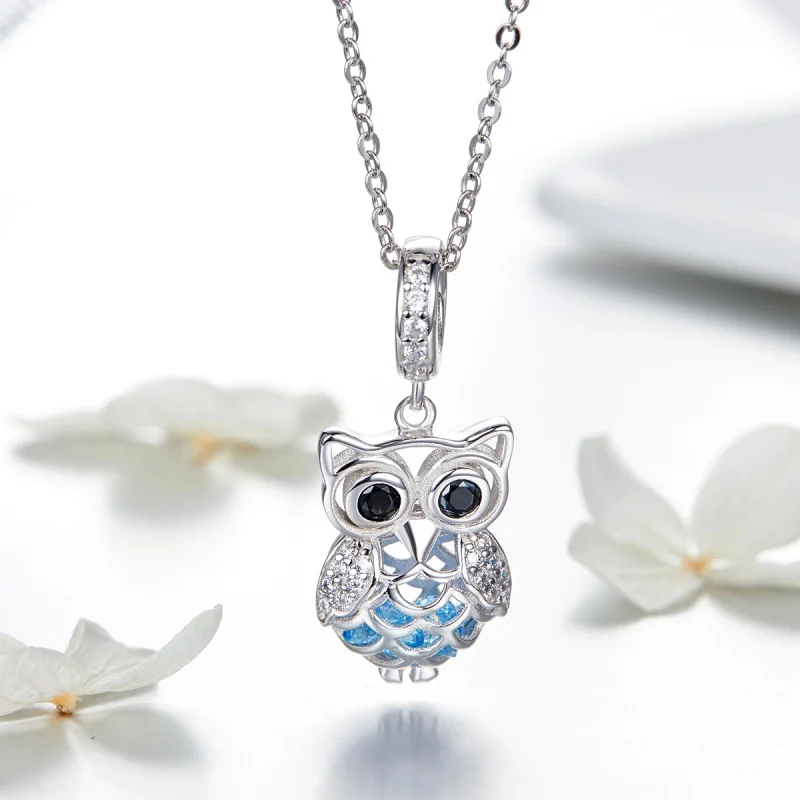 (image for) Pandora Style Silver Perpetual Owl Dangle - SCC1124 - View 7