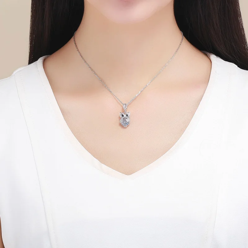 (image for) Pandora Style Silver Perpetual Owl Dangle - SCC1124 - View 10