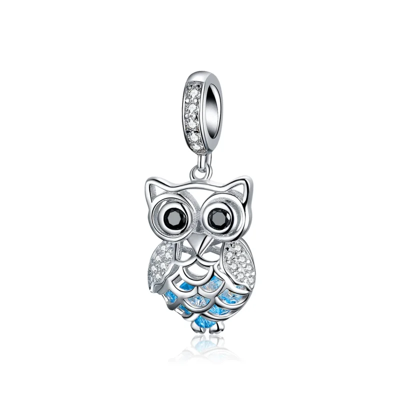 (image for) Pandora Style Silver Perpetual Owl Dangle - SCC1124 - Product Image