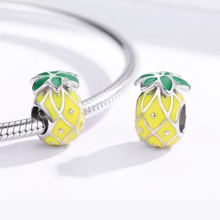 Pandora Style Silver Pineapple Charm - BSC128