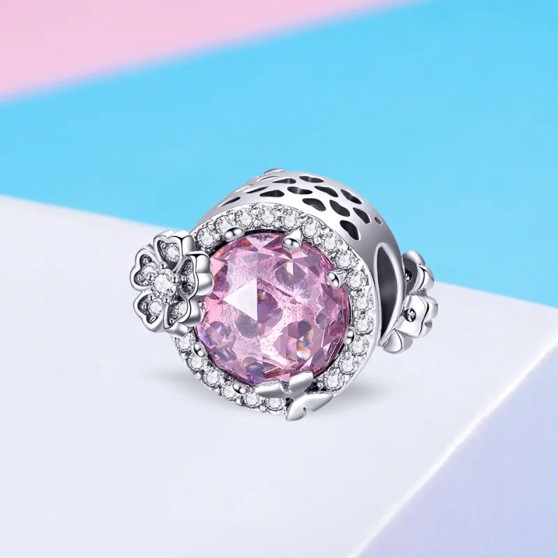 (image for) Pandora Style Silver Pink Flavor Charm - SCC904 - View 2