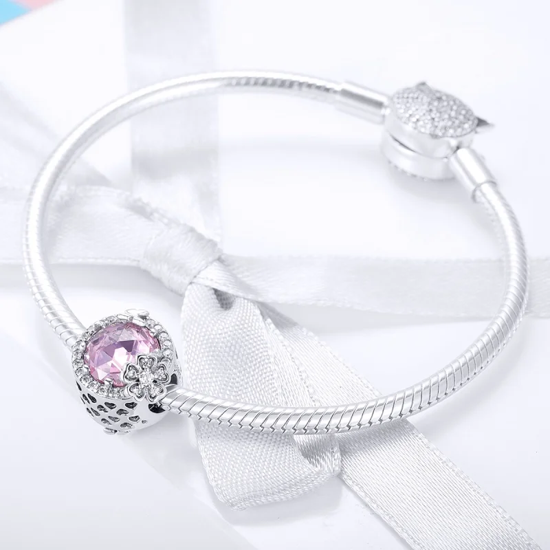 (image for) Pandora Style Silver Pink Flavor Charm - SCC904 - View 3