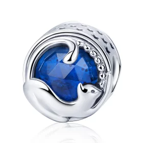 Pandora Style Silver Playful Cat Charm - SCC708 Pandora Style Silver Playful Cat Charm - SCC708