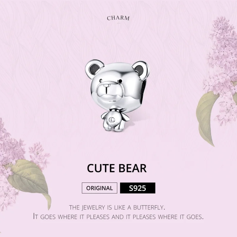 (image for) Pandora Style Silver Pooh Charm - SCC1502 - View 6