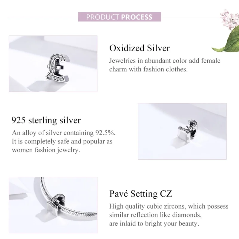 (image for) Pandora Style Silver Pound Sign Charm - SCC1269 - View 2