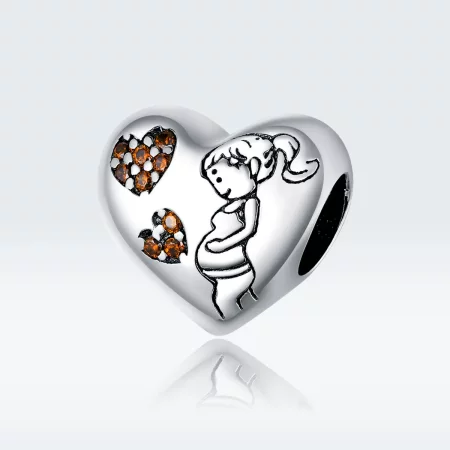 Pandora Style Silver Pregnant mother Charm - SCC1589