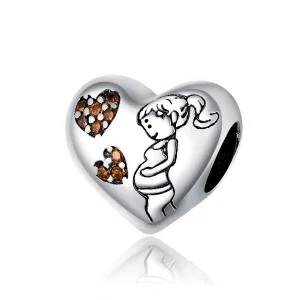 (image for) Pandora Style Silver Pregnant mother Charm - SCC1589
