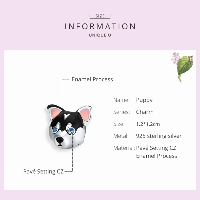 (image for) Pandora Style Silver Puppy Charm - BSC191 - View 7