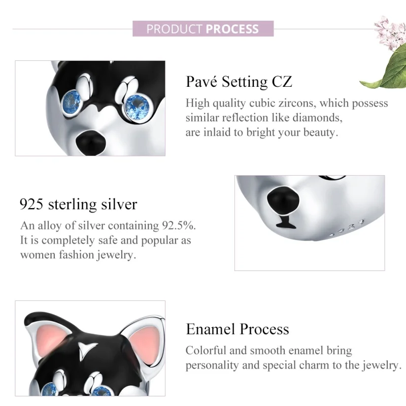 (image for) Pandora Style Silver Puppy Charm - BSC191 - View 8