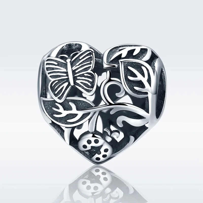 (image for) Pandora Style Silver Rain-Back Garden Charm - SCC155 - View 2