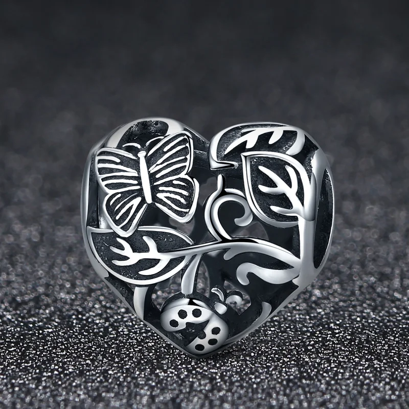 (image for) Pandora Style Silver Rain-Back Garden Charm - SCC155 - View 3