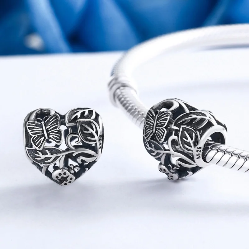 (image for) Pandora Style Silver Rain-Back Garden Charm - SCC155 - View 5