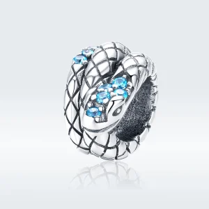 (image for) Pandora Style Silver Retro Snake Charm - SCC1351