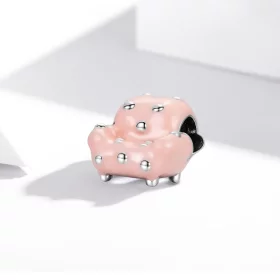 Pandora Style Silver Rivet Sofa Charm - SCC1854 Pandora Style Silver Rivet Sofa Charm - SCC1854