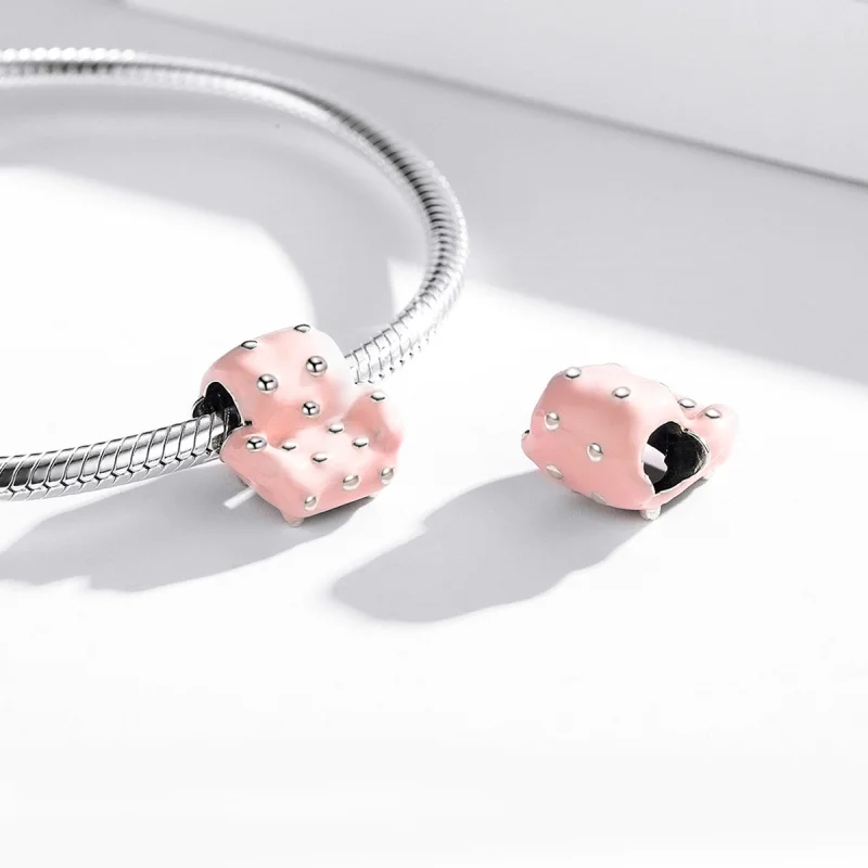 (image for) Pandora Style Silver Rivet Sofa Charm - SCC1854 - View 4