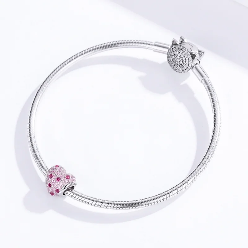 (image for) Pandora Style Silver Romance of Young Girl Charm - BSC118 - View 3