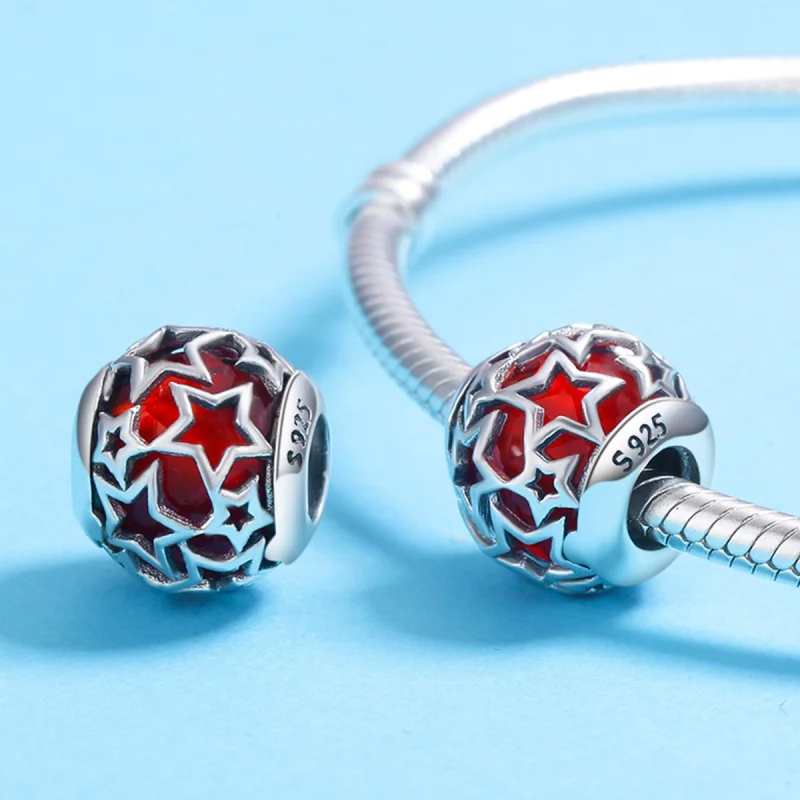 (image for) Pandora Style Silver Romantic Stars Charm - SCC509 - View 5