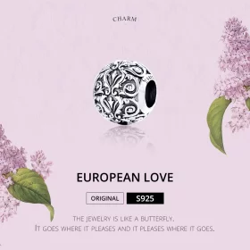 Pandora Style Silver Royal Court Style Charm - SCC1179 Pandora Style Silver Royal Court Style Charm - SCC1179