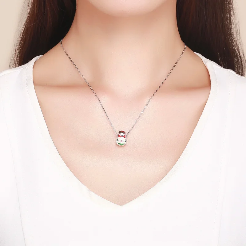 (image for) Pandora Style Silver Russian Doll Charm - SCC1086 - View 3