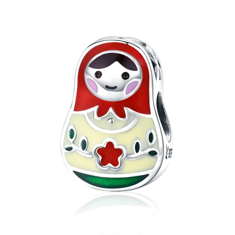 (image for) Pandora Style Silver Russian Doll Charm - SCC1086 - Product Image