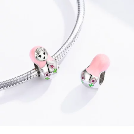 Pandora Style Silver Russian Dolls Charm - SCC1435
