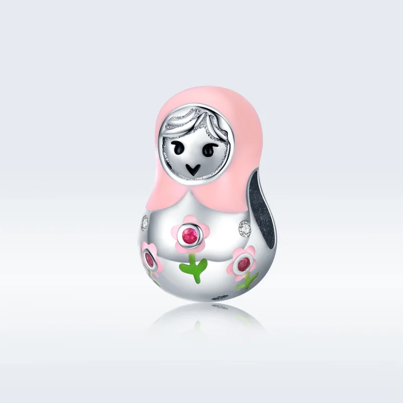 (image for) Pandora Style Silver Russian Dolls Charm - SCC1435 - View 5