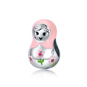 Pandora Style Silver Russian Dolls Charm - SCC1435 Pandora Style Silver Russian Dolls Charm - SCC1435