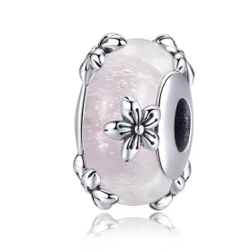 Pandora Style Silver Sakura Murano Glass Charm - SCC1302