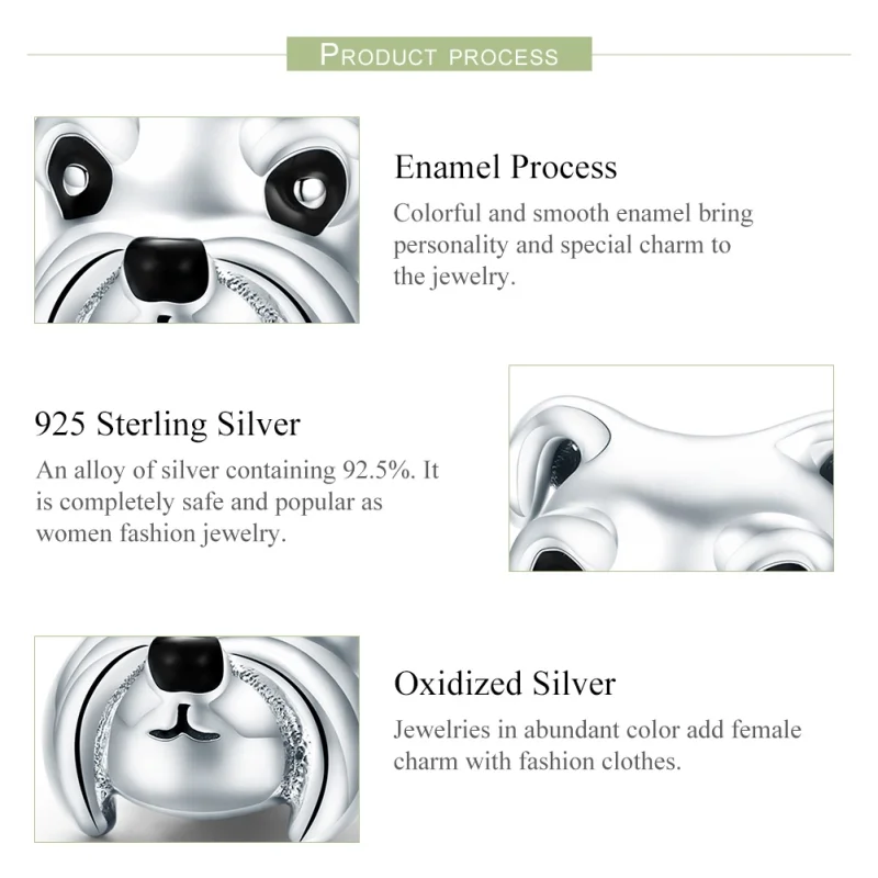 (image for) Pandora Style Silver Schnauzer Charm - SCC835 - View 7
