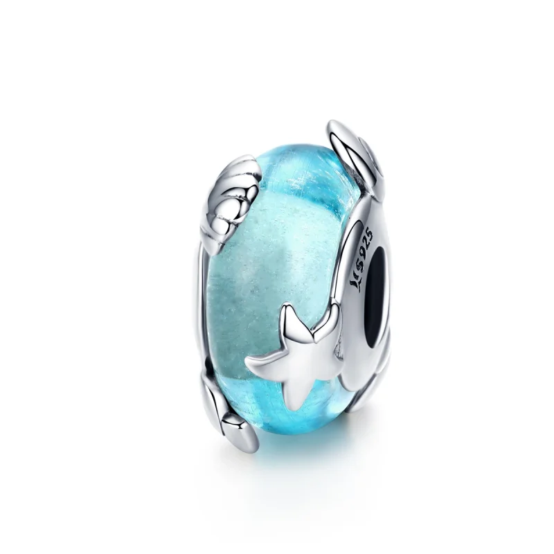(image for) Pandora Style Silver Sea World Murano Glass Charm - SCC1257 - Product Image