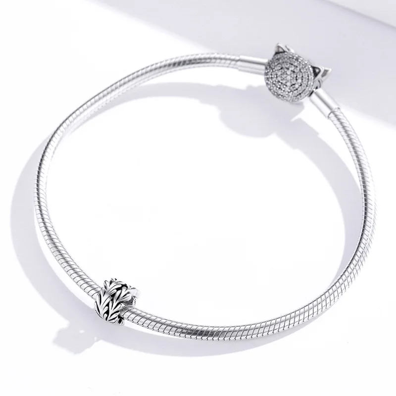 (image for) Pandora Style Silver Seaweed Charm - SCC1534 - View 3