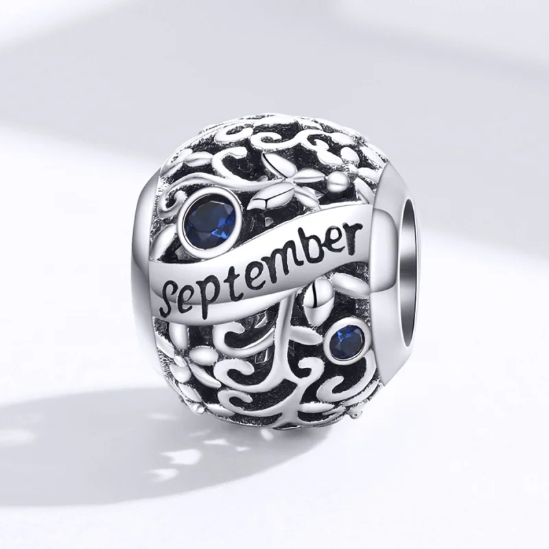 (image for) Pandora Style Silver September Birthstone Charm - SCC1385-9 - View 4