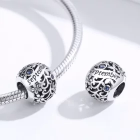 Pandora Style Silver September Birthstone Charm - SCC1385-9 Pandora Style Silver September Birthstone Charm - SCC1385-9