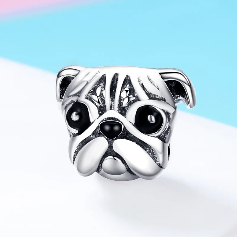 (image for) Pandora Style Silver Shar-Pei Dog Charm - SCC834 - View 2