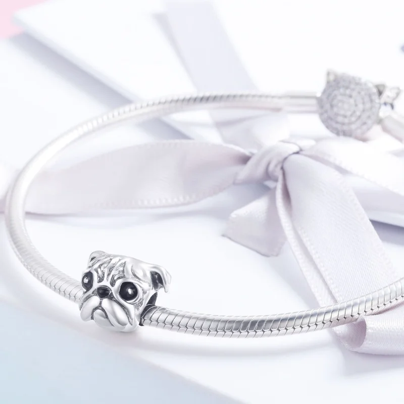 (image for) Pandora Style Silver Shar-Pei Dog Charm - SCC834 - View 4