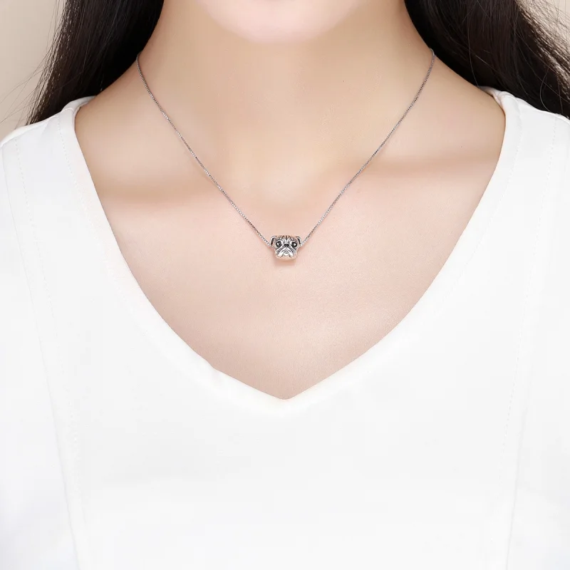 (image for) Pandora Style Silver Shar-Pei Dog Charm - SCC834 - View 5