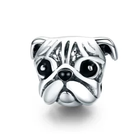 Pandora Style Silver Shar-Pei Dog Charm - SCC834 Pandora Style Silver Shar-Pei Dog Charm - SCC834