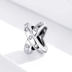 Pandora Style Silver Simple Geometry Charm - SCC1515 Pandora Style Silver Simple Geometry Charm - SCC1515
