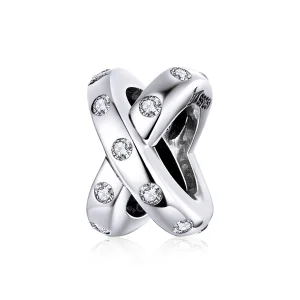(image for) Pandora Style Silver Simple Geometry Charm - SCC1515