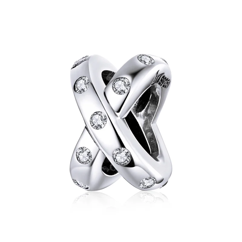 (image for) Pandora Style Silver Simple Geometry Charm - SCC1515 - Product Image