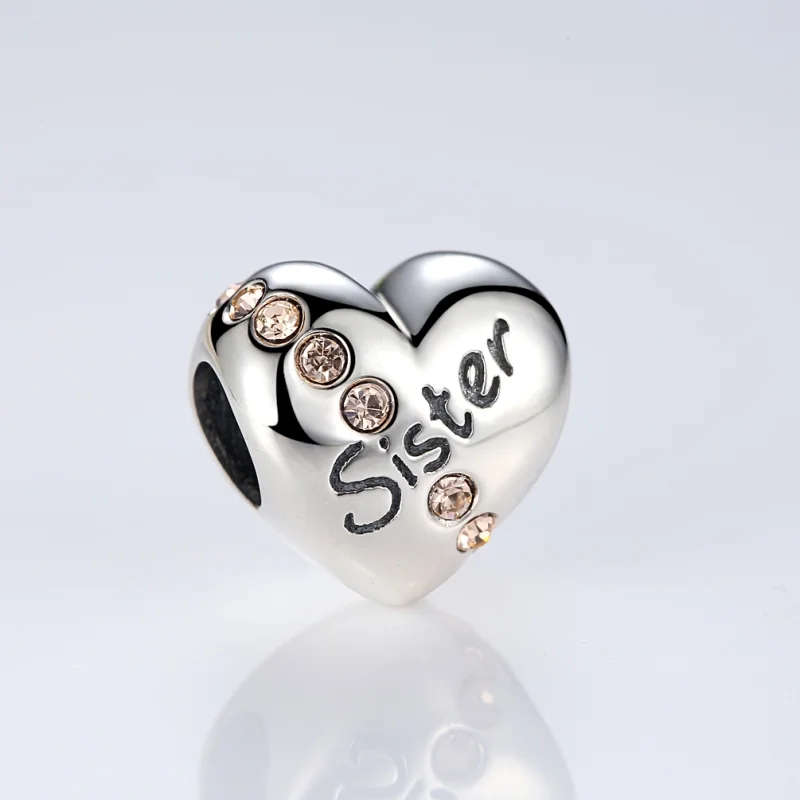 (image for) Pandora Style Silver Sister Charm - SCC008 - View 4