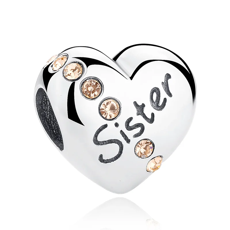 (image for) Pandora Style Silver Sister Charm - SCC008 - Product Image