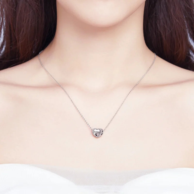 (image for) Pandora Style Silver Sister Charm - SCC1141 - View 3