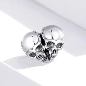 Pandora Style Silver Skulls Charm - SCC1519 Pandora Style Silver Skulls Charm - SCC1519
