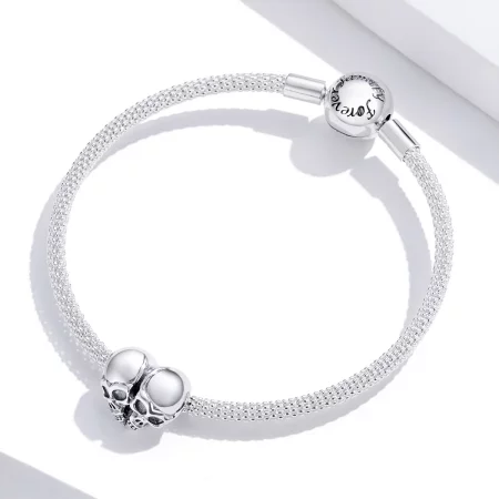 Pandora Style Silver Skulls Charm - SCC1519