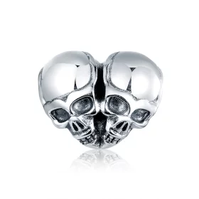 Pandora Style Silver Skulls Charm - SCC1519 Pandora Style Silver Skulls Charm - SCC1519