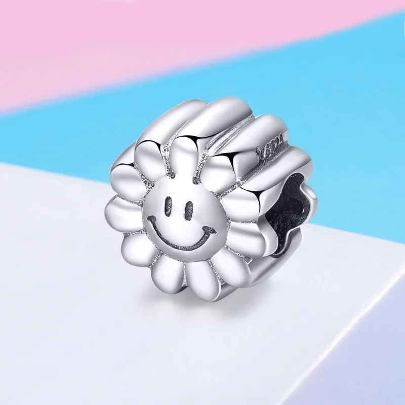 (image for) Pandora Style Silver Smiling Sun Charm - SCC901 - View 2
