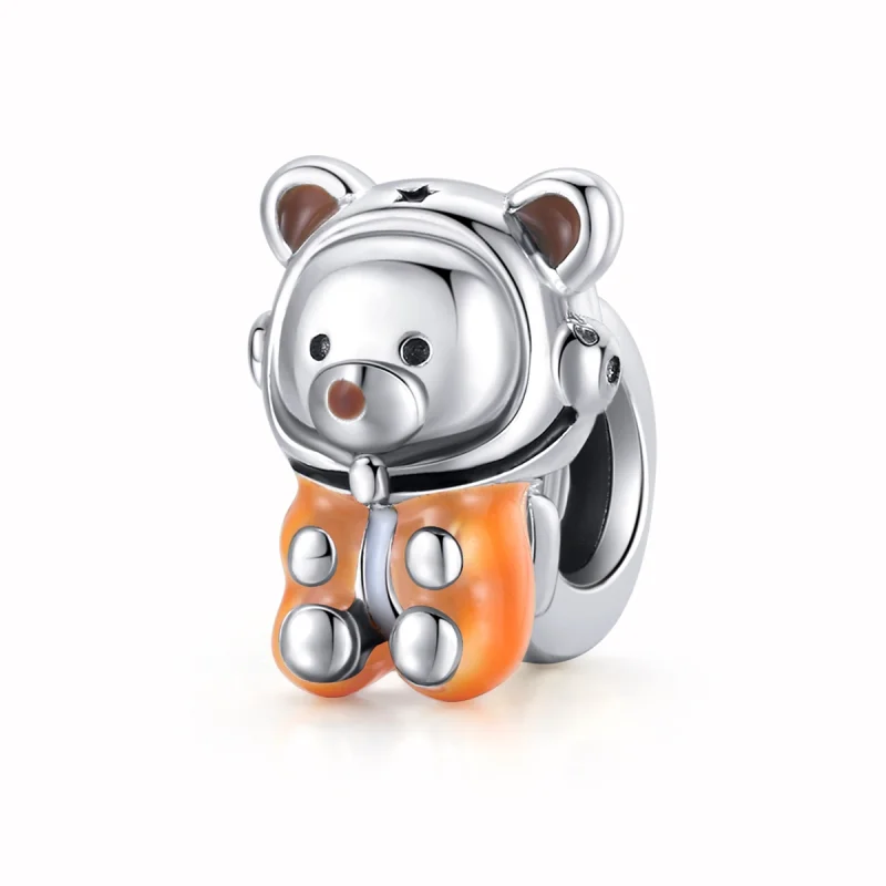 (image for) Pandora Style Silver Space Bear Charm - SCC1693 - Product Image