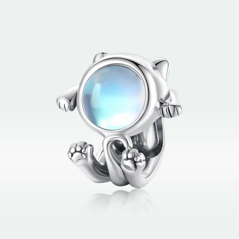 (image for) Pandora Style Silver Space Cat Charm - SCC1697 - View 5