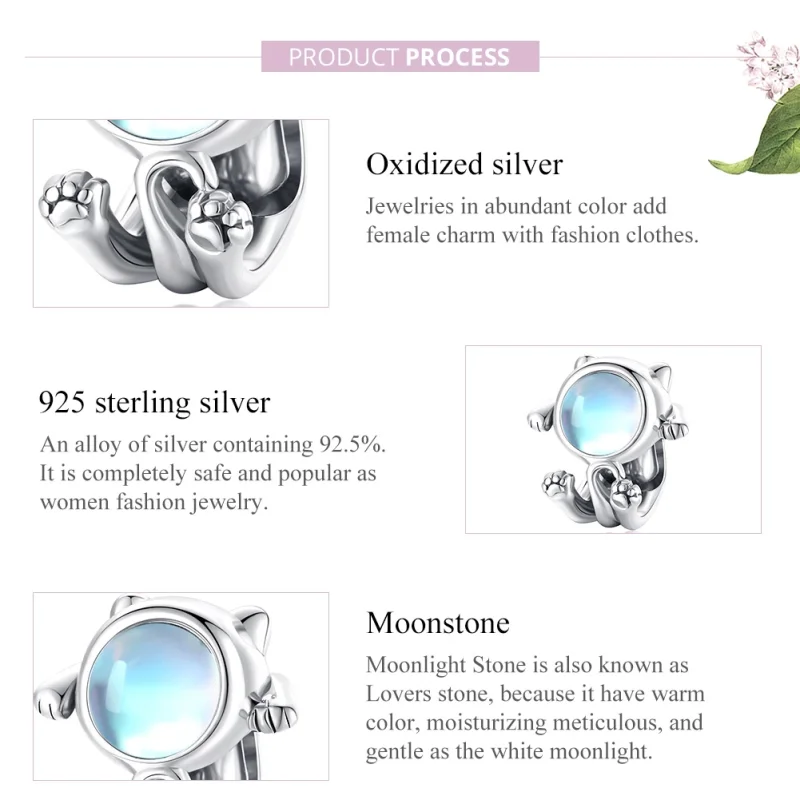 (image for) Pandora Style Silver Space Cat Charm - SCC1697 - View 8